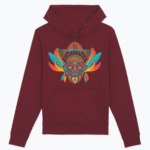 Bluza bordo z kapturem - Synesthesia - obrazek 4