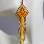 Kolczyki koralikowe #851 - Huichol, Meksyk