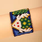 Bransoletka koralikowa Huichol #516 - motyw Pejotla i jeleni
