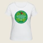 Koszulka Damska T-Shirt biała (M i L) - Apurina Verde