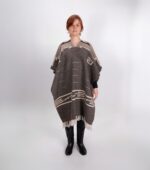 Ponczo/Ruana wełniane #1243 - obrazek 2